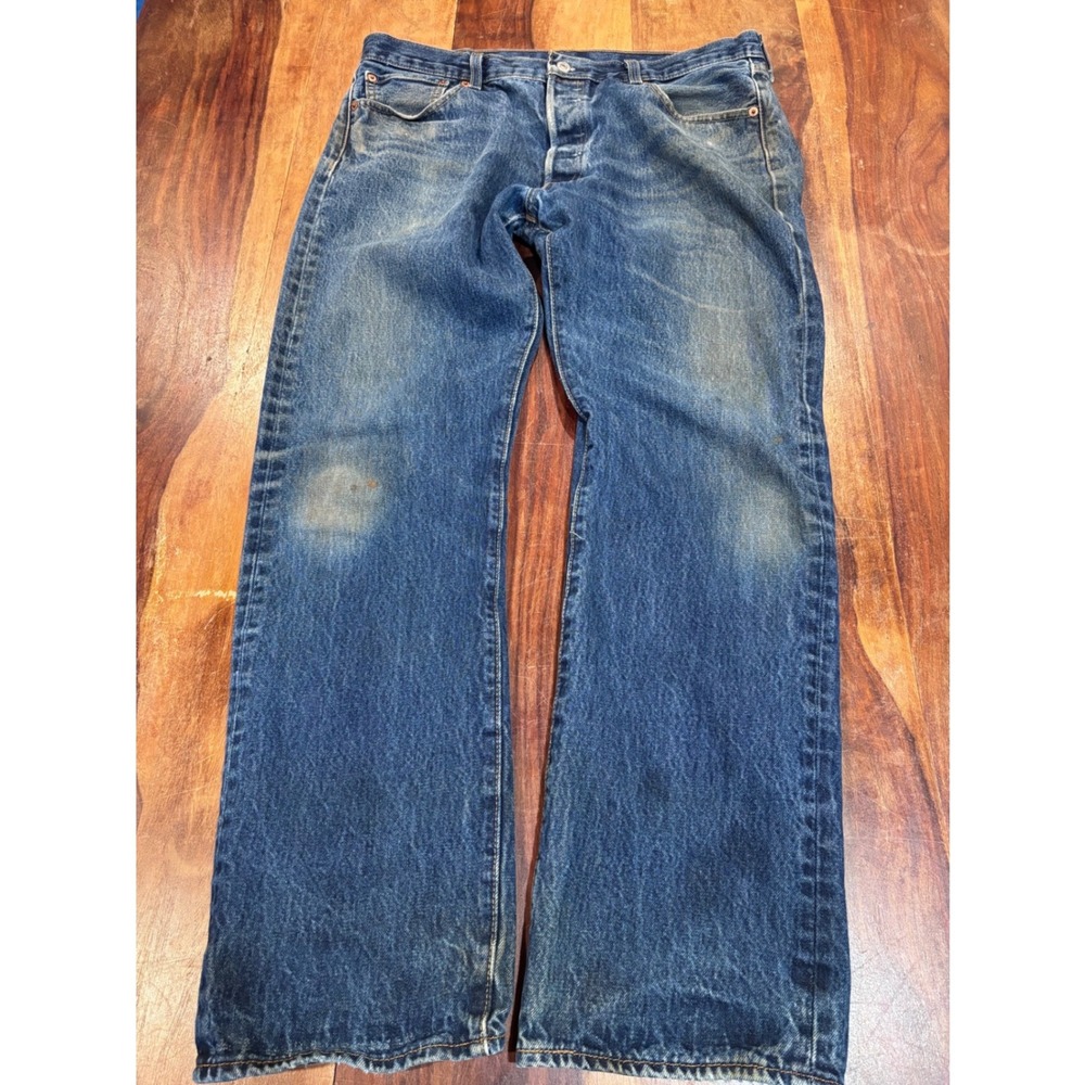 vtg 90s LEVI'S 501 original fit jeans mens 36x32 button fly straight leg as is